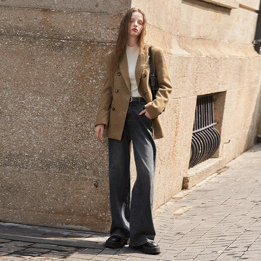 复古气质西装外套女早春新款简约高级感通勤休闲西服外套V2332700 商品图1