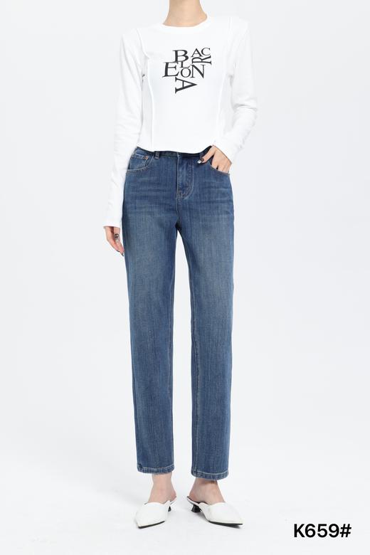 女牛仔烟管裤K659 商品图4