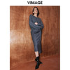 VIMAGE纬漫纪冬季新款洋气宽松小众设计针织衫上衣V2001618 商品缩略图2