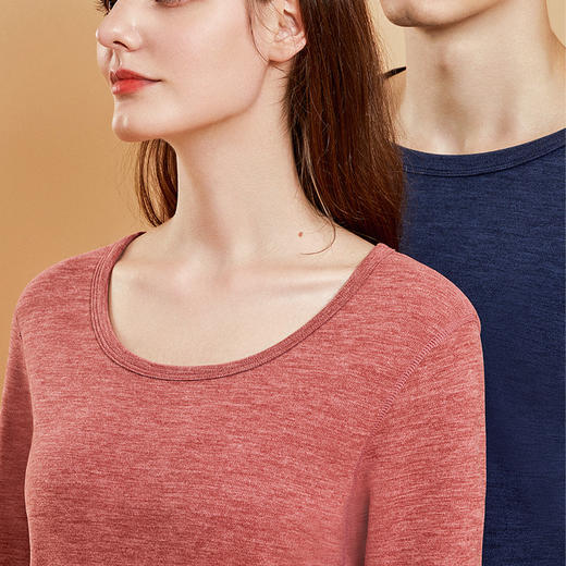 桃内冬季驼绒保暖内衣套装男士加大码加绒打底内衣女士保暖衣TR-009 商品图1