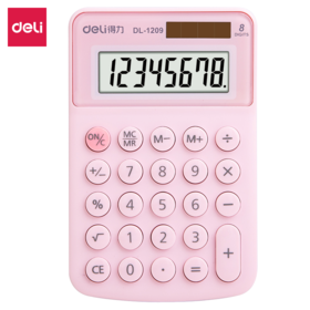 得力1209A便携计算器(红色)