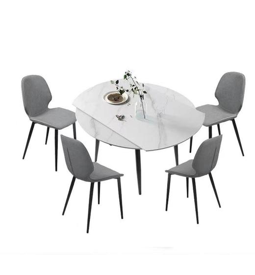 欧瑞驰 简 餐桌 碳素钢底架 +12mm岩板[免费送装，偏远地区除外] 商品图0