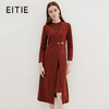 EITIE爱特爱冬季新款高腰修身优雅假两件连衣裙7207928 商品缩略图0