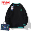 「四款配色」NASA About假两件圆领卫衣 男款秋季宽松休闲打底衫学生上衣 商品缩略图0