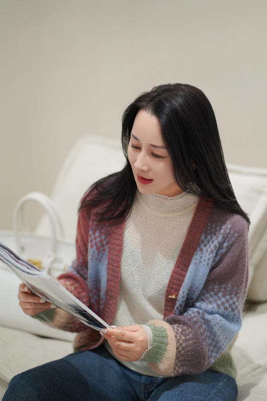 【年货节】奇威  彩色针织开衫A431718400 商品图5