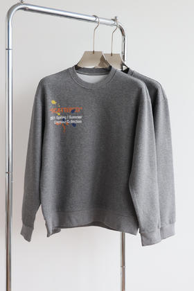 O.W 复古胶囊系列 数码直喷涂鸦印花圆领卫衣 WY740