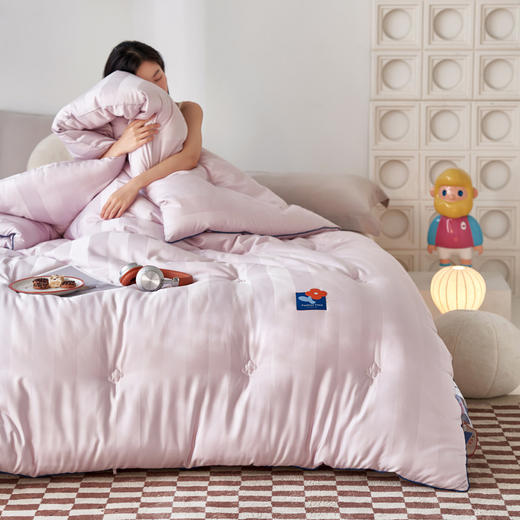 自然醒A类杜邦抗菌防螨被子被芯春秋被冬被棉被褥加厚保暖LFS 商品图0