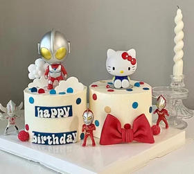 双胞胎奥特曼与Kitty