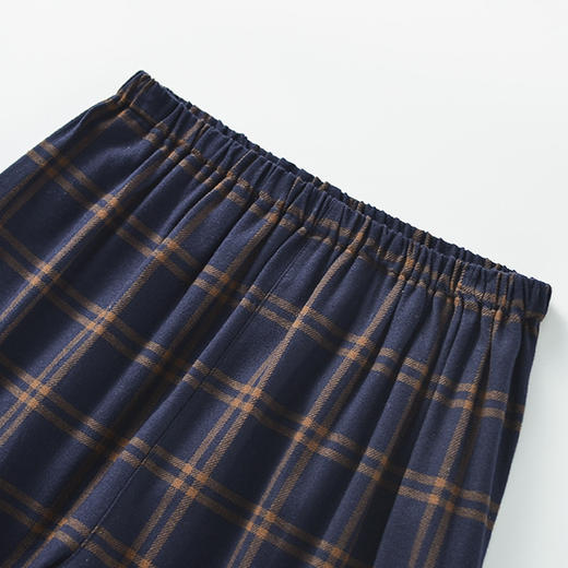 【法兰绒苏格兰英伦家居服】法兰绒无印风绒布家全棉睡衣套装男女情侣套装家居服 商品图11