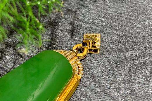 【御珠宫坊】金镶碧玉吊坠 商品图3