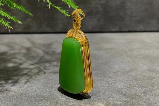 【御珠宫坊】金镶碧玉吊坠 商品图5