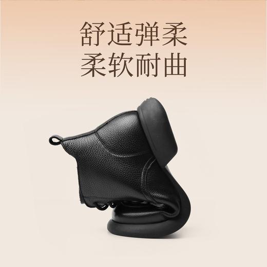 真皮加绒保暖妈妈短靴2023新款冬季马丁靴中年软底休闲防滑女棉鞋23M583-3H 商品图1