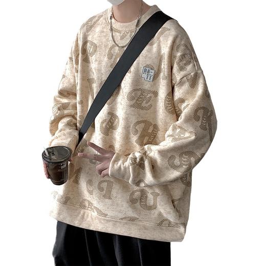 「数款配色！美式复古风」NASA圆领卫衣男春秋季2023vintage美式复古外套潮牌长袖t恤打底衫上衣 商品图4