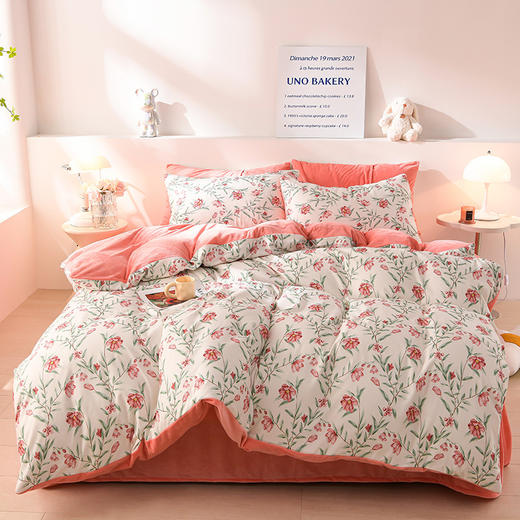 「数款可选」提花竺小棉+宝宝绒冬款被套 单双人加厚保暖被套单品床上用品 商品图1