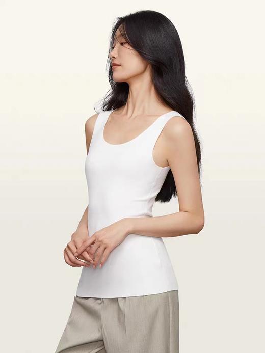 [251]安莉芳专柜新品桑蚕丝混纺背心女圆领无袖舒适无痕打底衫ED00334 商品图1