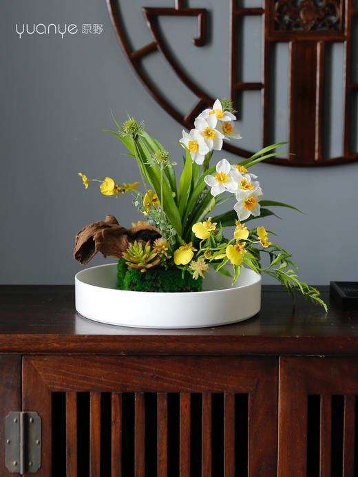 酒店餐桌花摆花高档仿真花假花装饰花艺摆件餐厅包厢客厅圆桌摆设 商品图4