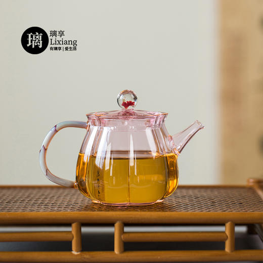 璃享 梅花茶壶  玻璃壶一人喝单个功夫茶具日式过滤小泡茶壶家用精致 商品图9
