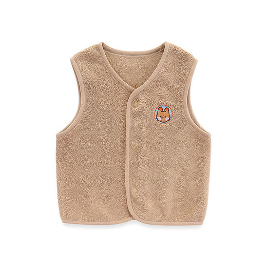 【秋天的气息，轻柔而温暖！】宝宝针织儿童马甲秋季新款男女童舒适保暖奥粒绒亲肤小马甲lm 商品图4