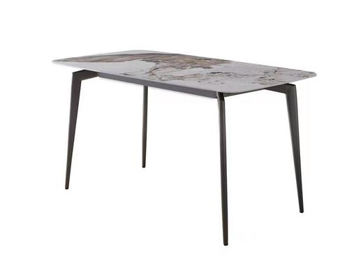 栖居 简 长餐桌 钢架+亮光岩板[免费送装，偏远地区除外] 商品图1