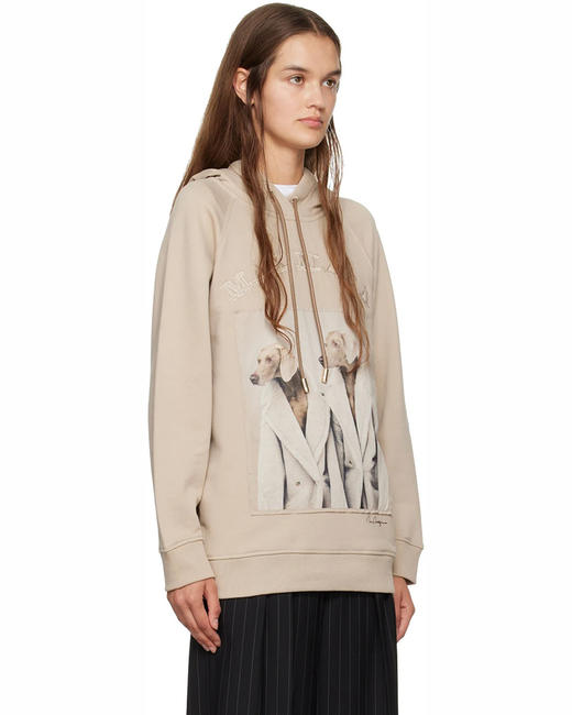 单品包邮 现货 THS-max家 女士 艺术家的威玛猎犬连帽卫衣 2色 BI463 商品图3