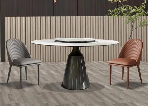 餐桌/餐椅简桌面岩板加碳素钢底座[免费送装，偏远地区除外] (餐椅颜色下单请联系客服) 商品图2