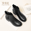 信诺真皮软底妈妈短靴中老年棉鞋加绒女鞋子2023秋冬新款中年皮鞋23M615-1D 商品缩略图0