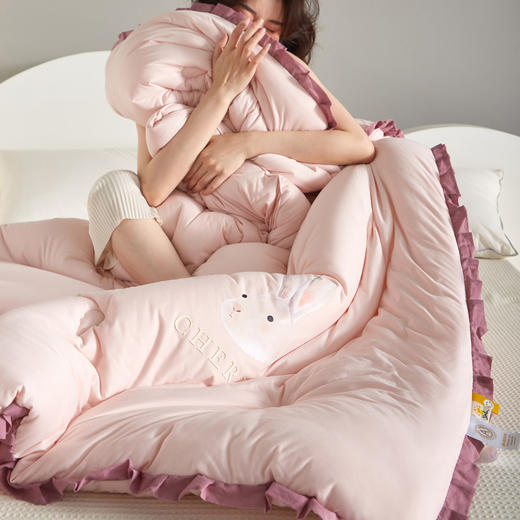 自然醒冬季A类云感亲肤被子被芯春秋被冬被单人加厚保暖抗菌款四季通用LFS 商品图2