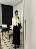 高级感复古丝绒连衣裙 圆领蕾丝拼接气质女 商品缩略图7