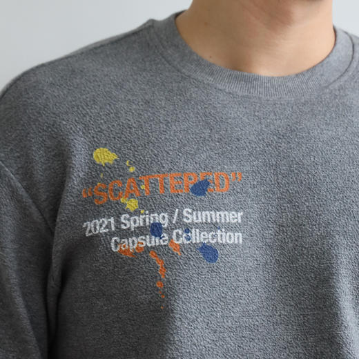 O.W 复古胶囊系列 数码直喷涂鸦印花圆领卫衣 WY740 商品图4