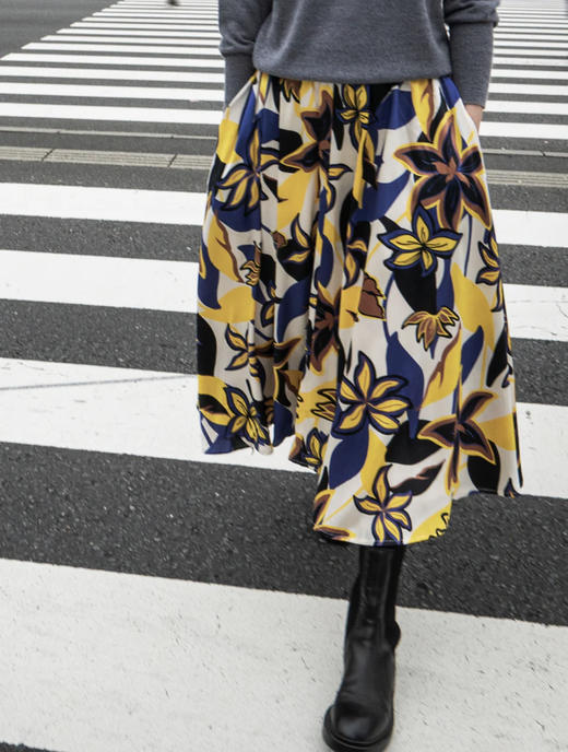 TYNVIE 松紧腰插袋圆台裙 商品图1