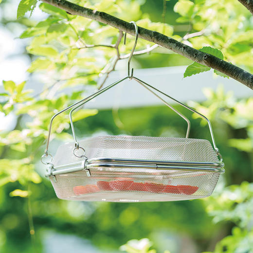 日本吉川304不锈钢风干网挂吊收纳架29cm 商品图6