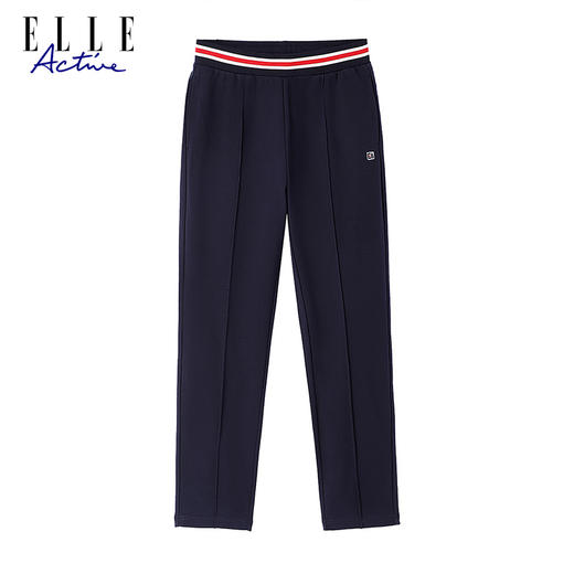 ELLE Active 【明线烟管裤 天丝透气】针织长裤小直筒裤修身时尚女裤 商品图4