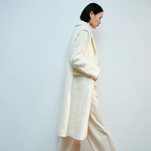 LIYIHAN羊毛弧形单面呢大衣 Y234D09602 商品图1