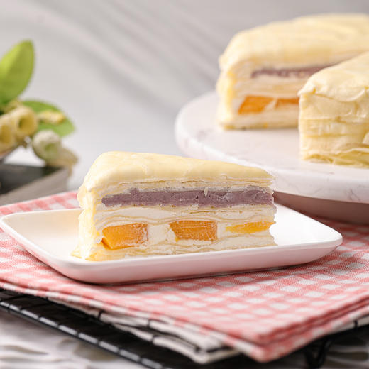 【限时福利｜一口沦陷-10人份榴芒双拼千层仅需99元】进口动物奶油榴芒芋泥下午茶千层蛋糕五选一，给您高级的味蕾享受【惠州】 商品图3