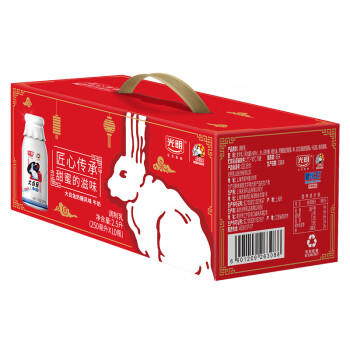 光明 大白兔 风味牛奶 250ml*10  奶糖风味 国潮礼盒装 商品图4