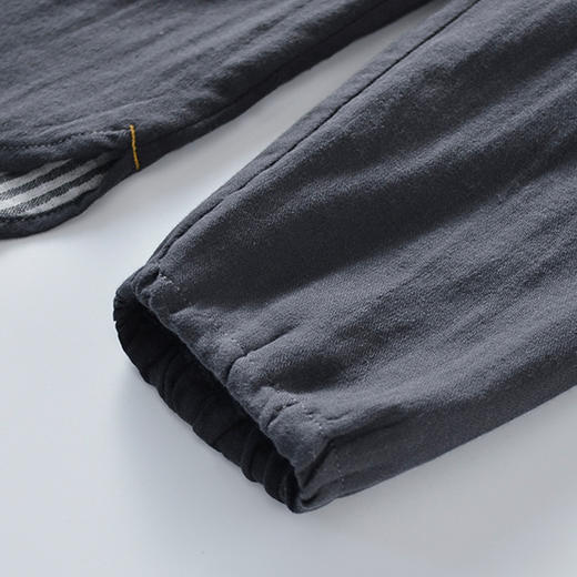 【新品上市】【国潮家居服】国潮风家居服纯棉双层纱情侣家居服全棉睡衣套装立领 商品图6