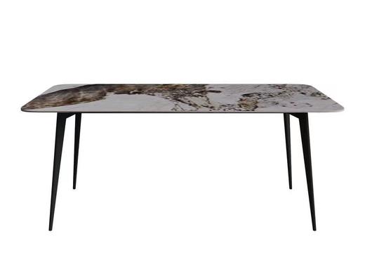 栖居 简 长餐桌 钢架+亮光岩板[免费送装，偏远地区除外] 商品图2