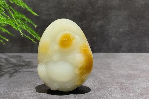 【御珠宫坊】糖羊脂白玉佛挂件 商品图0