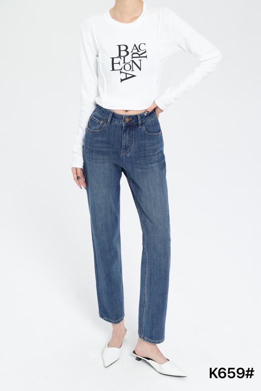 女牛仔烟管裤K659 商品图2
