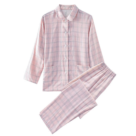 特惠 100%全棉睡衣男女套装开衫     A-5221   良品 商品图14