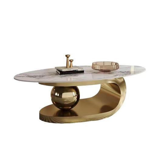 欧瑞驰几简 11mm岩板+底板+201不锈钢 电镀封釉(金)[免费送装，偏远地区除外] 商品图1