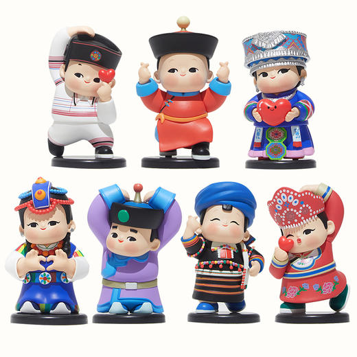 56 民族娃娃盲盒（大力比心系列） 商品图0
