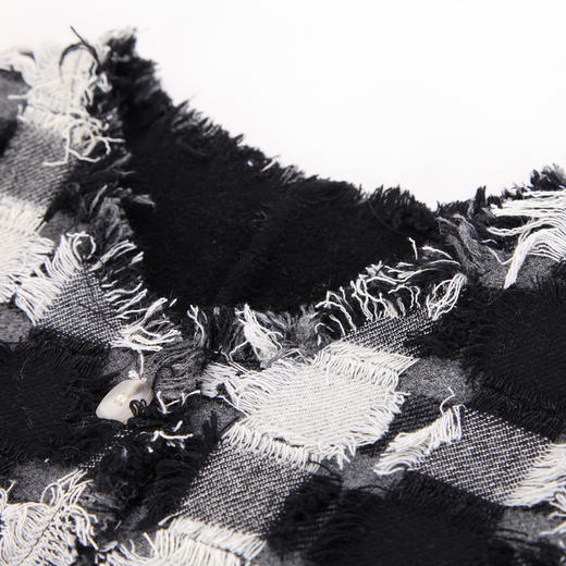 NH905斯尔丽2023秋冬新款宽松设计感圆领单排小个子上衣羊毛大衣 商品图4