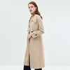EITIE爱特爱冬季新款气质翻领中长款毛织领拼接大衣外套7214914 商品缩略图2