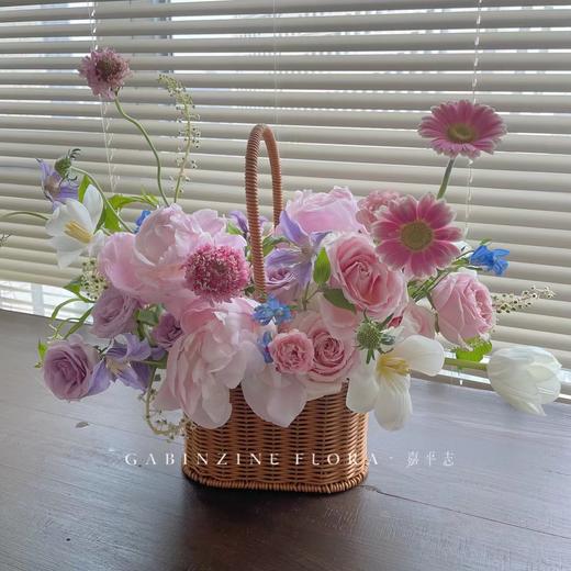 【藤编】仿藤直椭圆花篮（大小两尺寸） 商品图1