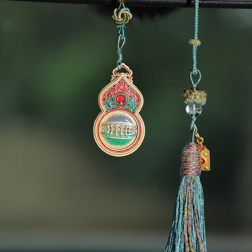 牛首山文创福禄连连车挂中国风汽车挂件车载流苏挂饰送礼纪念品 商品图1