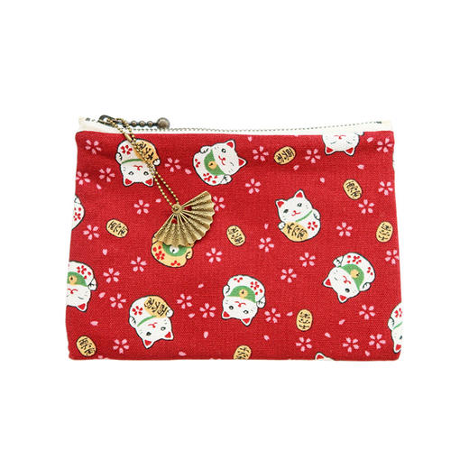 HUJI祤集Komon收纳包风の花招财猫猫 商品图7