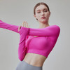 跃牌【化蝶双飞】系列 美背运动上衣带胸垫一体式瑜伽服长袖 MS1065（带胸垫） 商品缩略图2