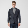 罗蒙秋冬厚款男士单西服上衣外套经典格纹磨毛小西装上衣外套男 商品缩略图2