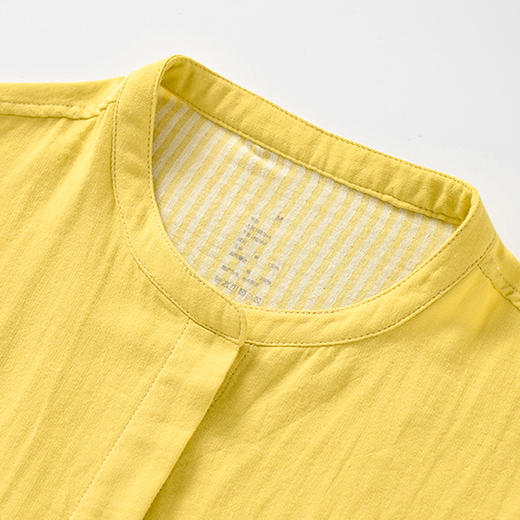 【新品上市】【国潮家居服】国潮风家居服纯棉双层纱情侣家居服全棉睡衣套装立领 商品图10